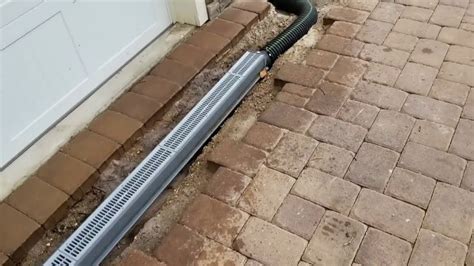 drainage channel installation